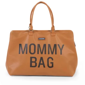 Mommy Bag Sac à langer Look Cuir Brun
