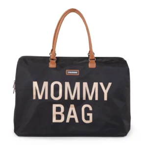 Mommy Bag Sac à langer Look Noir Or