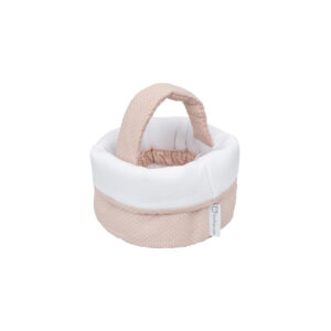 Panier de toilette lune rose