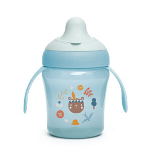 Tasse d’apprentissage à bec Learning Cup Into the Forest +6 mois 200ml Bleu SUAVINEX