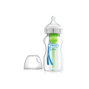 Biberon en verre 270ml cole large 0m+