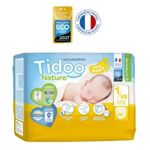 Tidoo Couches Écolo Taille 1/XS 2/5kg 26un