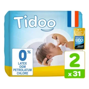 Tidoo Couches Écolo Taille 2/S 3/6kg 31un