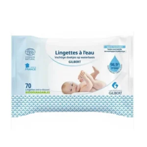 Lingettes Gilbert à l'eau 70 unités