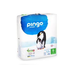 Couches écologiques jetables XL taille 6 (15-30KG) 32 couches