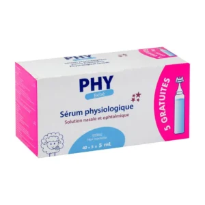 Gilbert Sérum physiologique 40x5ml + 5 Unidoses gratuites