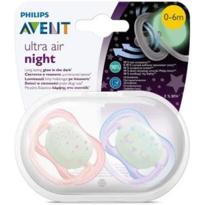 Sucette ultra air Night 0-6 mois Fille-AVENT