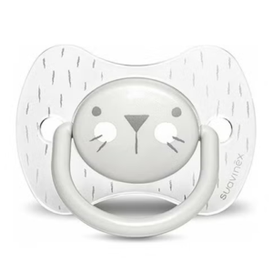 Suavinex Sucette Lapin gris +18 M Pgh 1ut