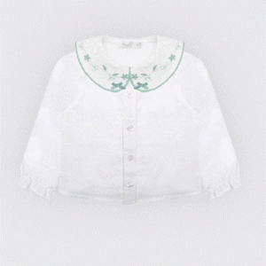 Chemise bébé fille avec col large-Noory