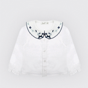 Chemise bébé fille avec col large-Noory