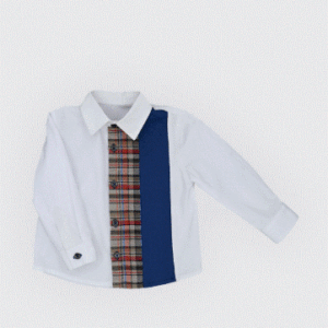 Chemise col classique en popeline 100% coton-Noory