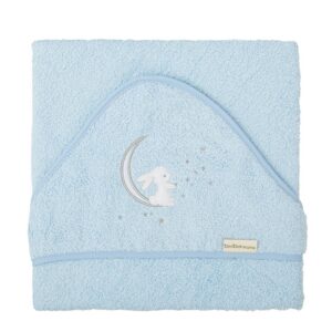 Cape de bain en éponge Moon Blue Bimbi Chic 100x100