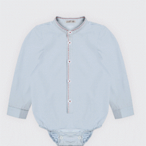 Chemise body ciel à col officie-Noory