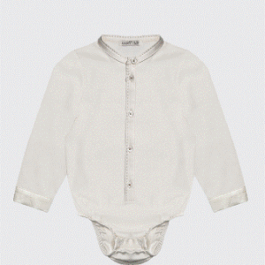 Chemise body off-white à col officie-Noory