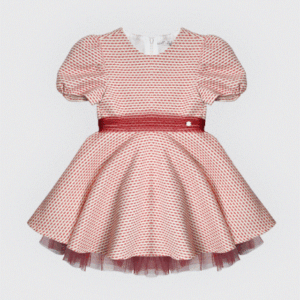 Robe de cérémonie en piqué rouge-Noory
